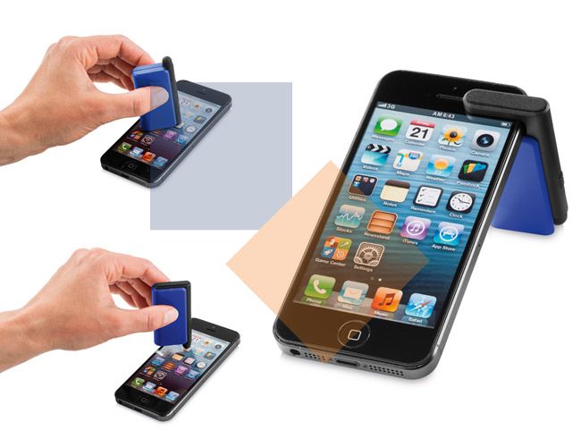 Suporte de celular com touch e limpador